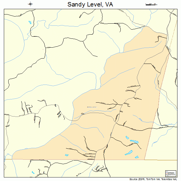 Sandy Level, VA street map