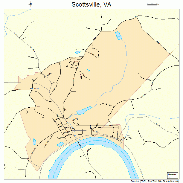 Scottsville, VA street map