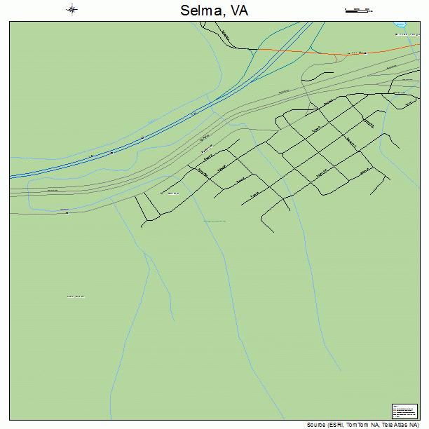 Selma, VA street map