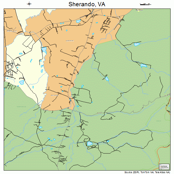 Sherando, VA street map