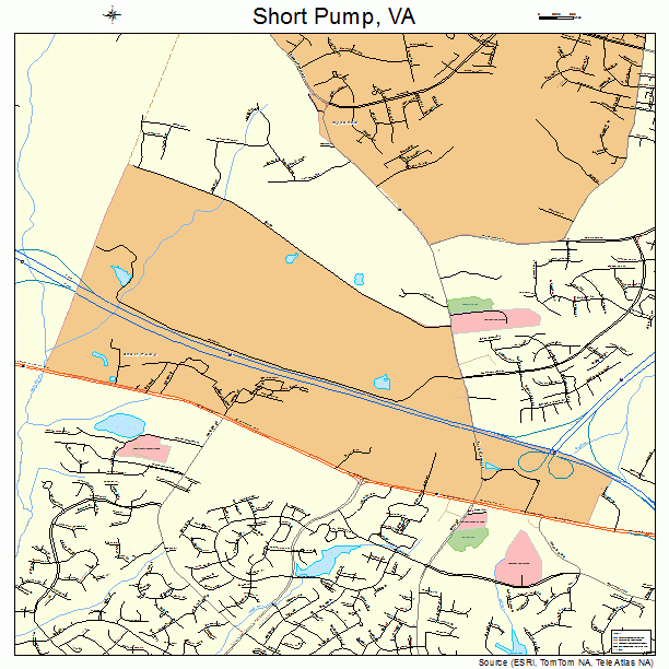 Short Pump, VA street map