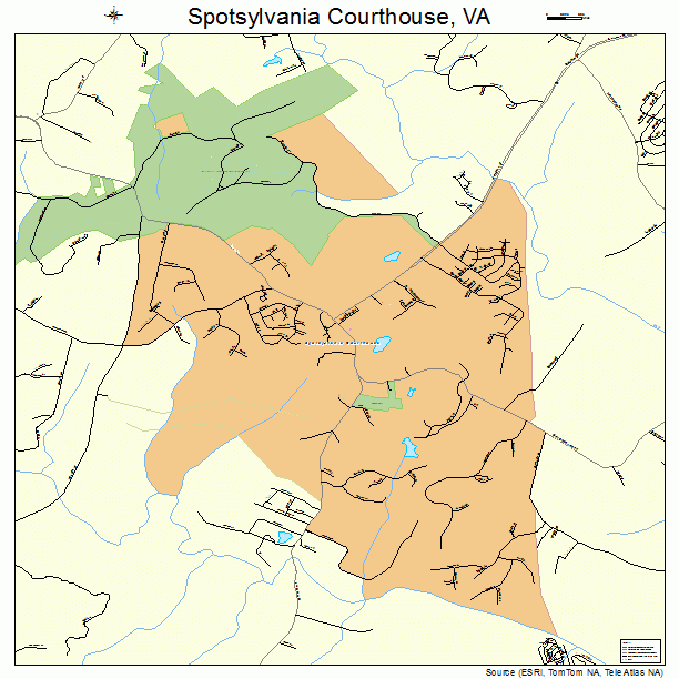 Spotsylvania Courthouse, VA street map