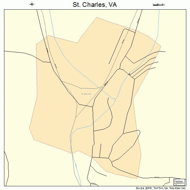 St. Charles, VA street map