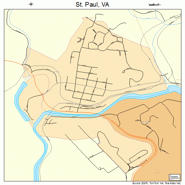 St. Paul, VA street map