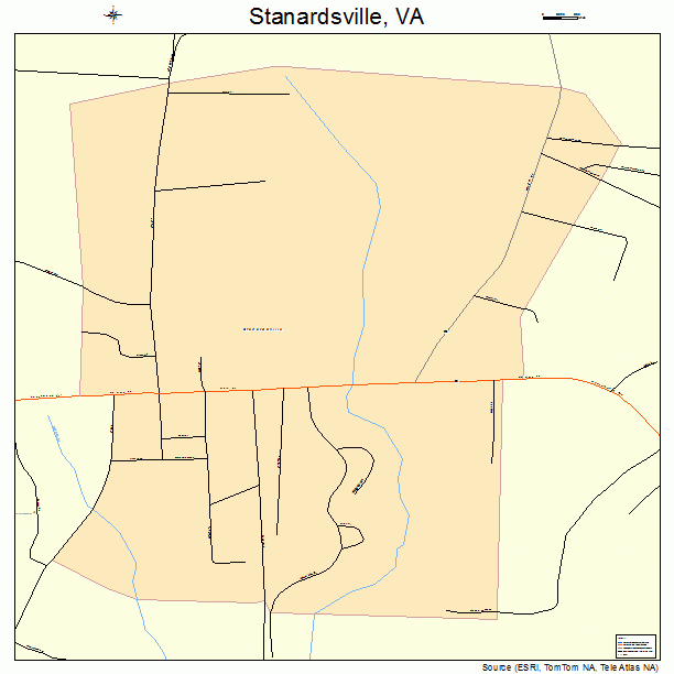 Stanardsville, VA street map