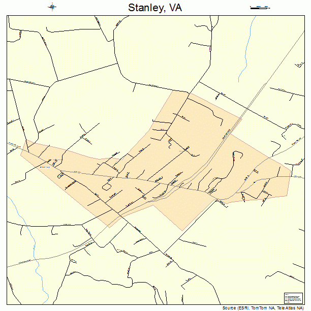 Stanley, VA street map