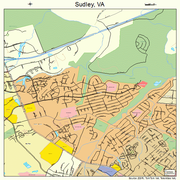 Sudley, VA street map