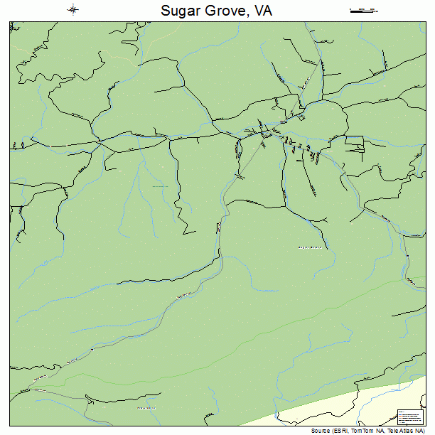 Sugar Grove, VA street map