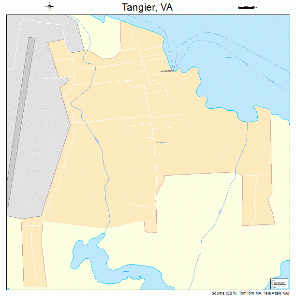 Tangier, VA street map