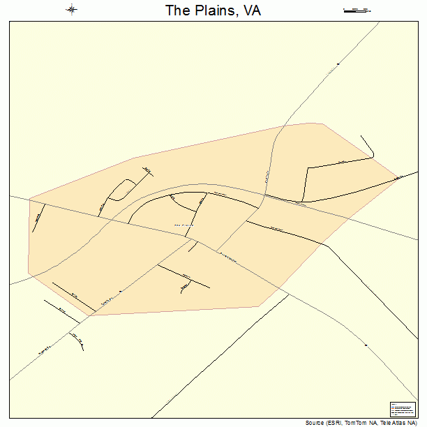 The Plains, VA street map