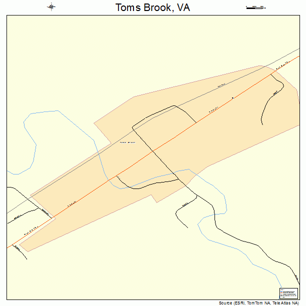 Toms Brook, VA street map