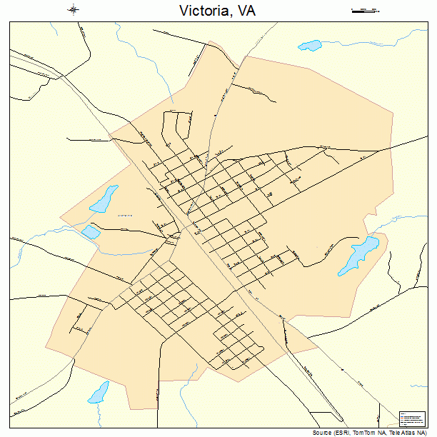 Victoria, VA street map
