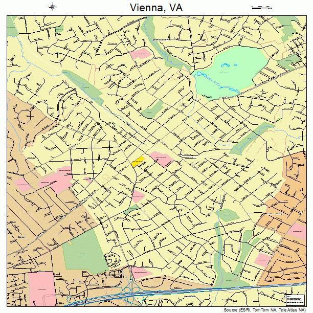 Vienna, VA street map