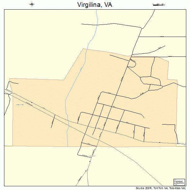Virgilina, VA street map