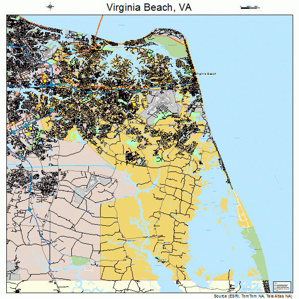 Virginia Beach, VA street map