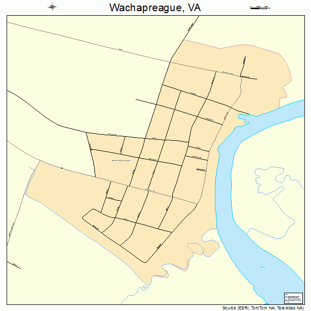 Wachapreague, VA street map