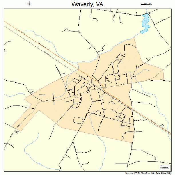 Waverly, VA street map