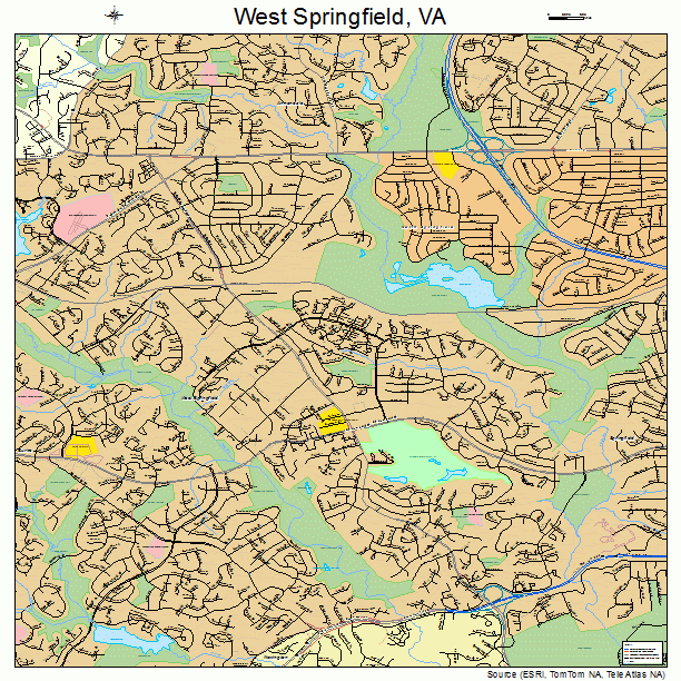 West Springfield, VA street map