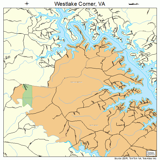 Westlake Corner, VA street map