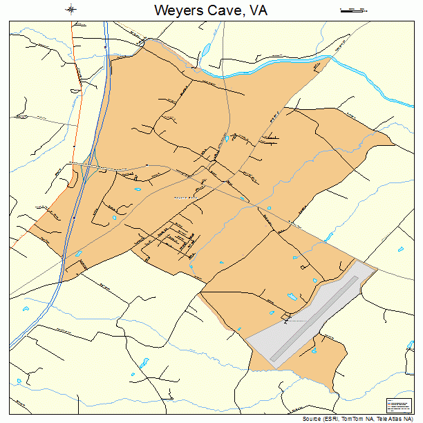 Weyers Cave, VA street map