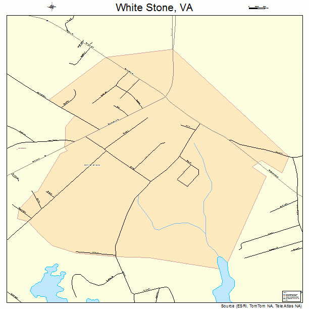 White Stone, VA street map