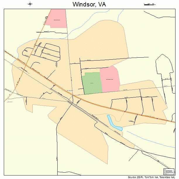 Windsor, VA street map