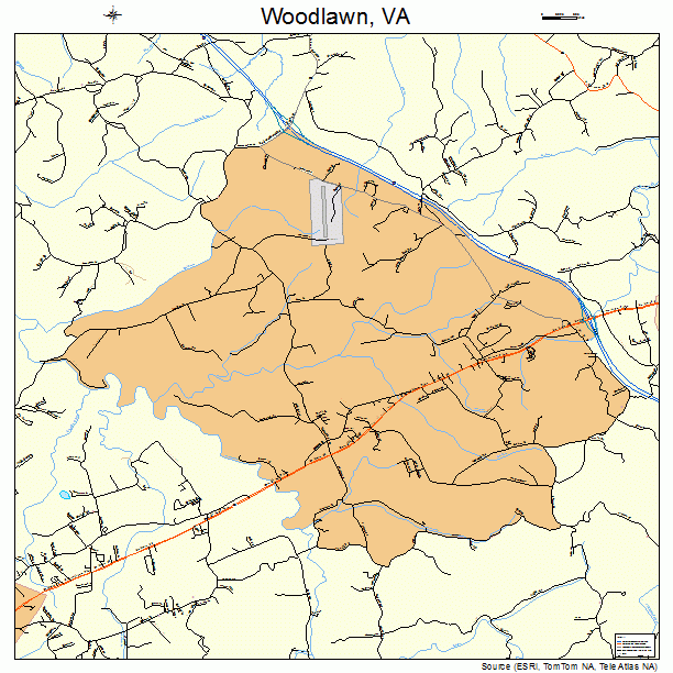 Woodlawn, VA street map