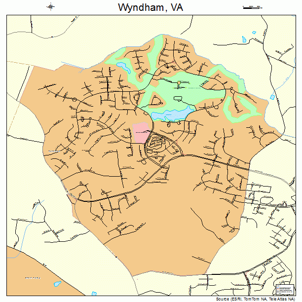 Wyndham, VA street map
