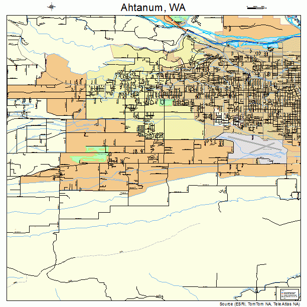 Ahtanum, WA street map