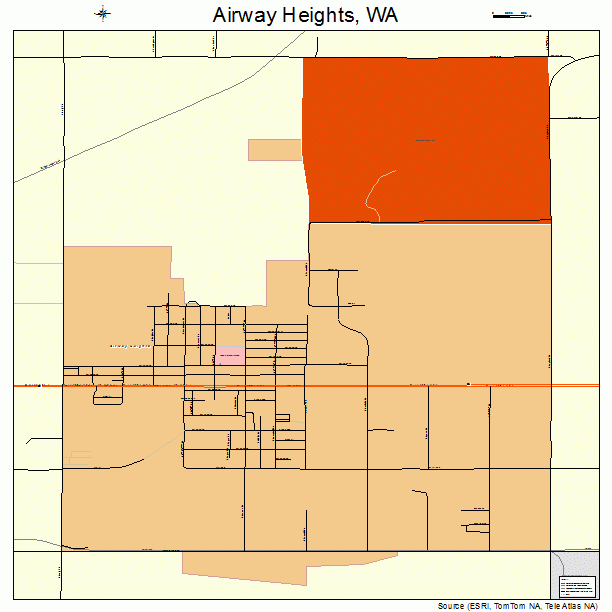 Airway Heights, WA street map