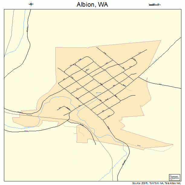Albion, WA street map