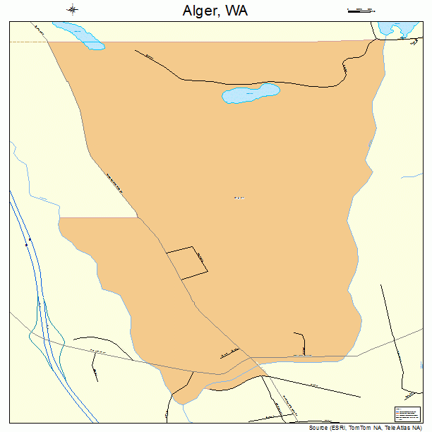 Alger, WA street map