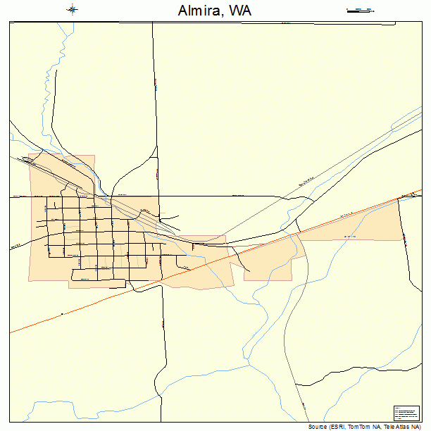 Almira, WA street map