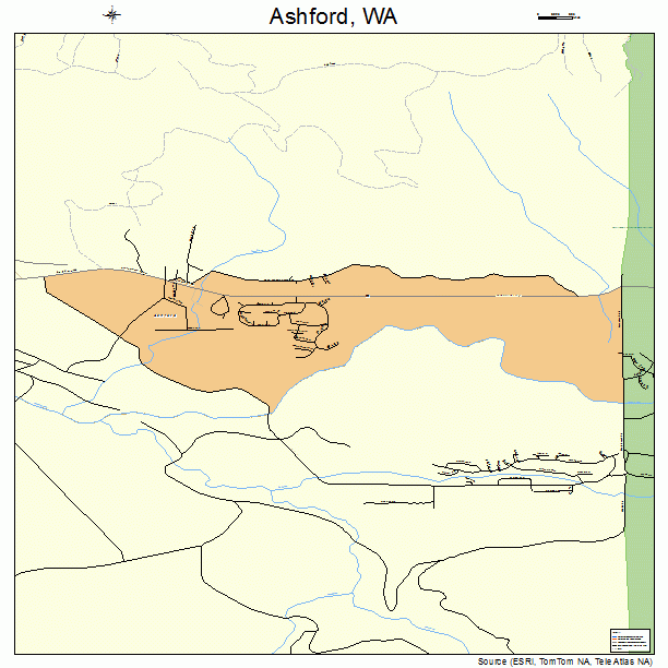 Ashford, WA street map