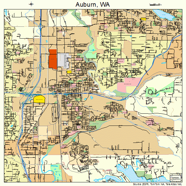 Auburn, WA street map