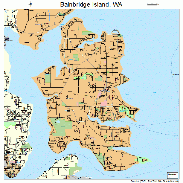 Bainbridge Island, WA street map
