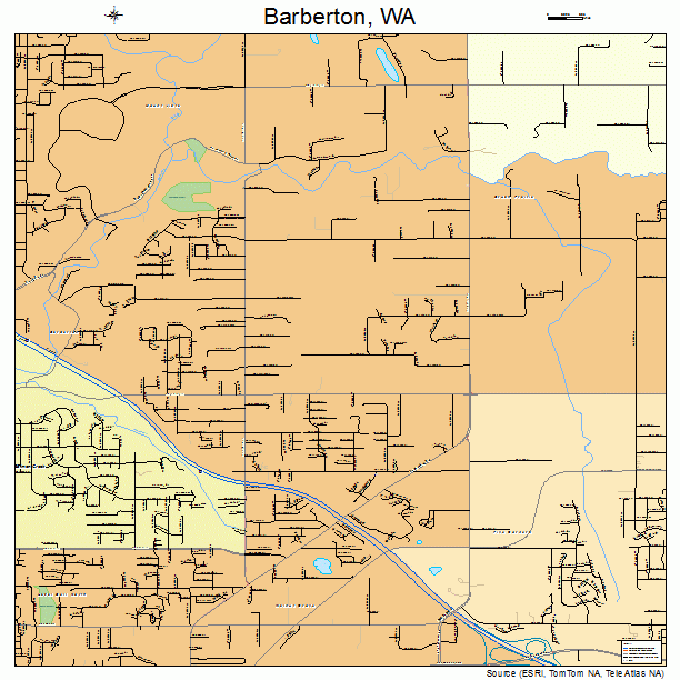 Barberton, WA street map