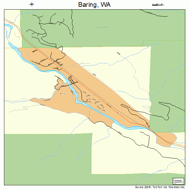 Baring, WA street map