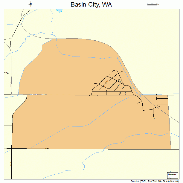Basin City, WA street map