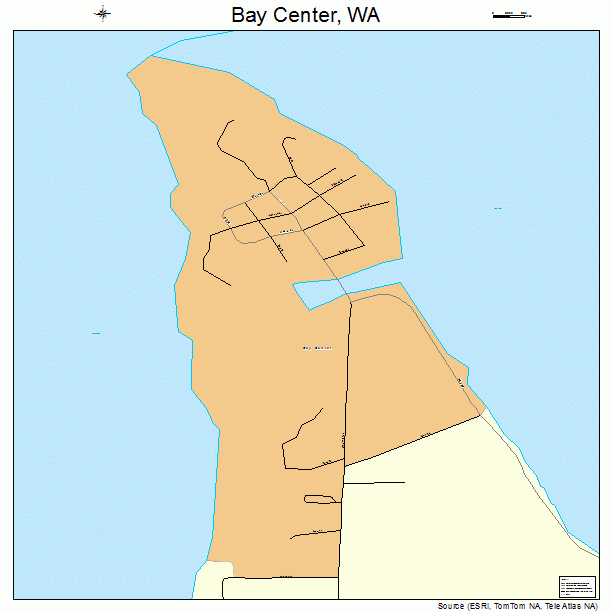 Bay Center, WA street map