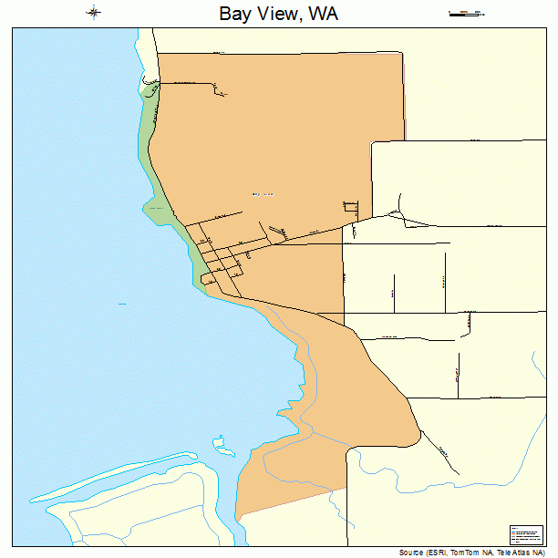 Bay View, WA street map