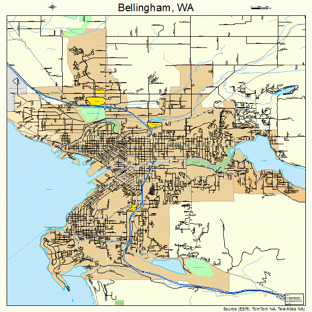 Bellingham, WA street map