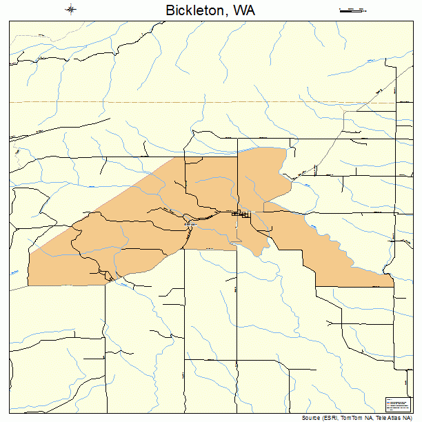 Bickleton, WA street map