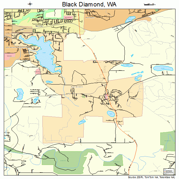 Black Diamond, WA street map