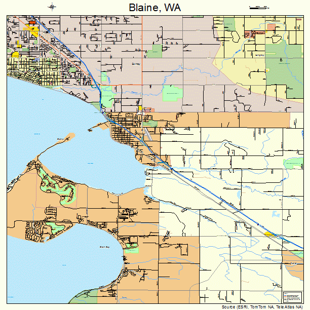 Blaine, WA street map