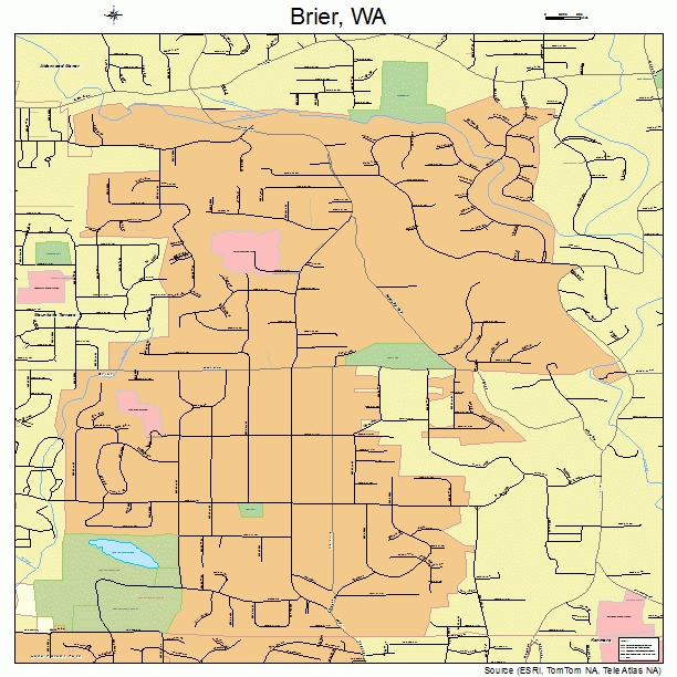 Brier, WA street map