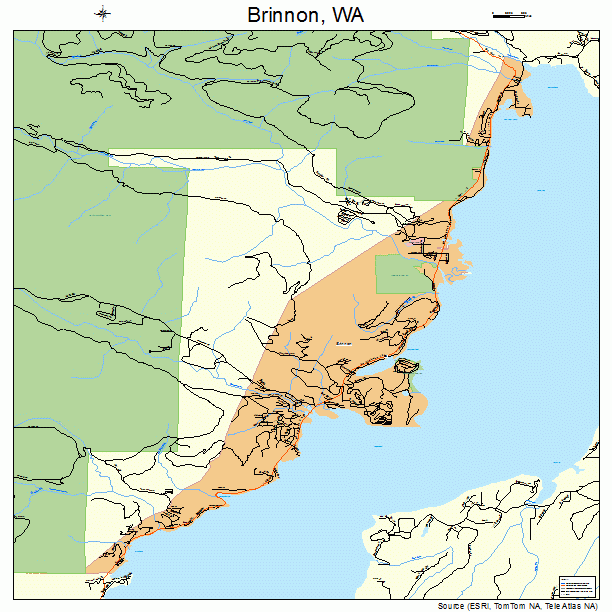 Brinnon, WA street map