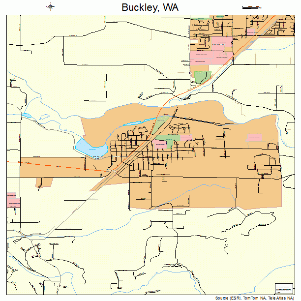 Buckley, WA street map