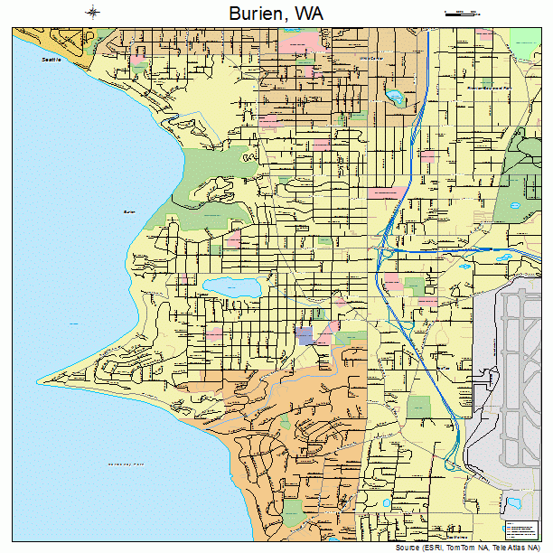 Burien, WA street map