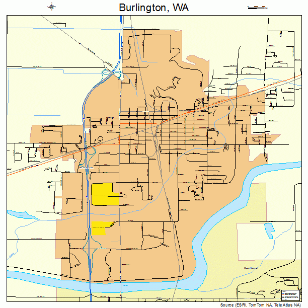 Burlington, WA street map